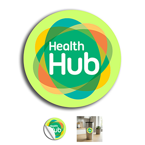 2&rdquo; Circle Full Color Removable 6 Mil Kiss-Cut Stickers